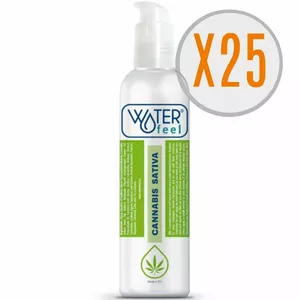 WATERFEEL LUBRIKANTS AR KAŅEPĒM 150ML X 25 GAB.