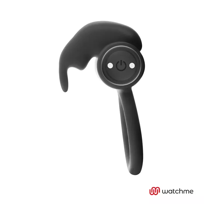 Cockring massager Black&Silver Burton Watchme Photo 2
