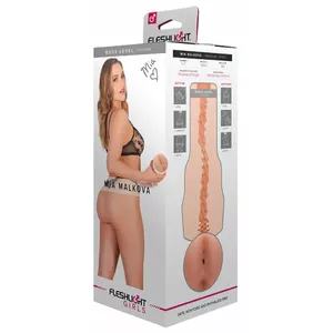 Masturbators Fleshlight Mia Malkova Boss Level — reālistiska anāla formas iekšpuse, SuperSkin™, noņemams ieliktņš, 25 cm ievades dziļums