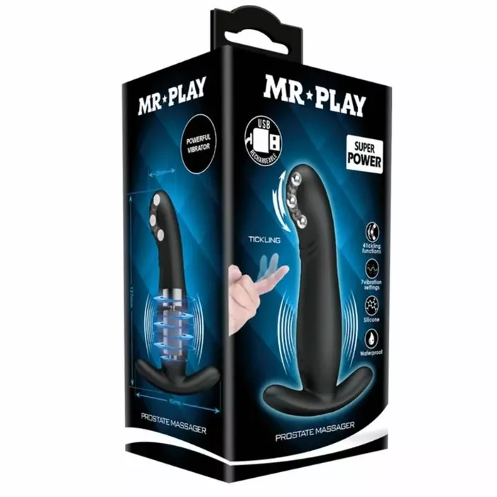 Prostatas masieris pretty bottom MR PLAY — uzlādējams silikona Photo 9