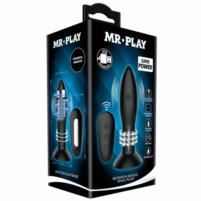 Анальная пробка pretty bottom MR PLAY — силикон 13 см Photo 7