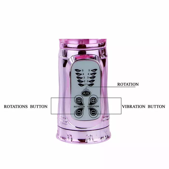 Vibrator BAILE Throbbing Bunny — rotator, 29 cm Photo 8