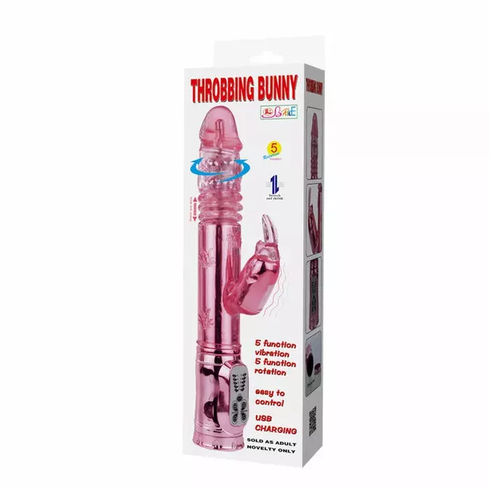 Vibrator BAILE Throbbing Bunny — rotator, 29 cm Photo 11
