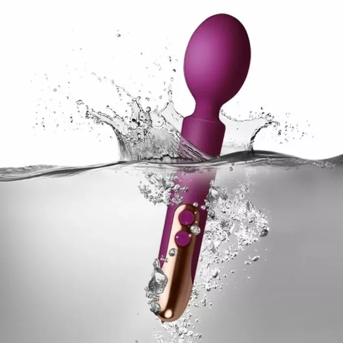 Wand vibrator rocks off ORIEL — purple, flexible Photo 3