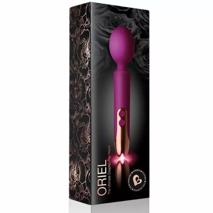 Wand vibrator rocks off ORIEL — purple, flexible Photo 4