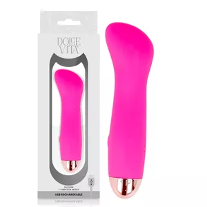 DOLCE VITA RECHARGEABLE VIBRATOR ONE PINK 7 SPEED