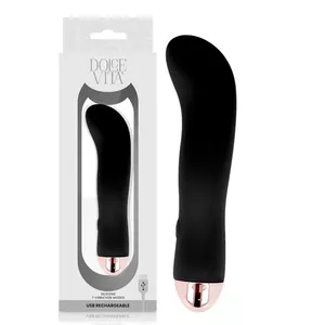 DOLCE VITA RECHARGEABLE VIBRATOR TWO BLACK 7 SPEED