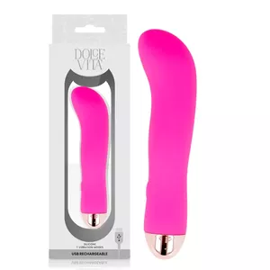 DOLCE VITA RECHARGEABLE VIBRATOR TWO PINK 7 SPEEDS