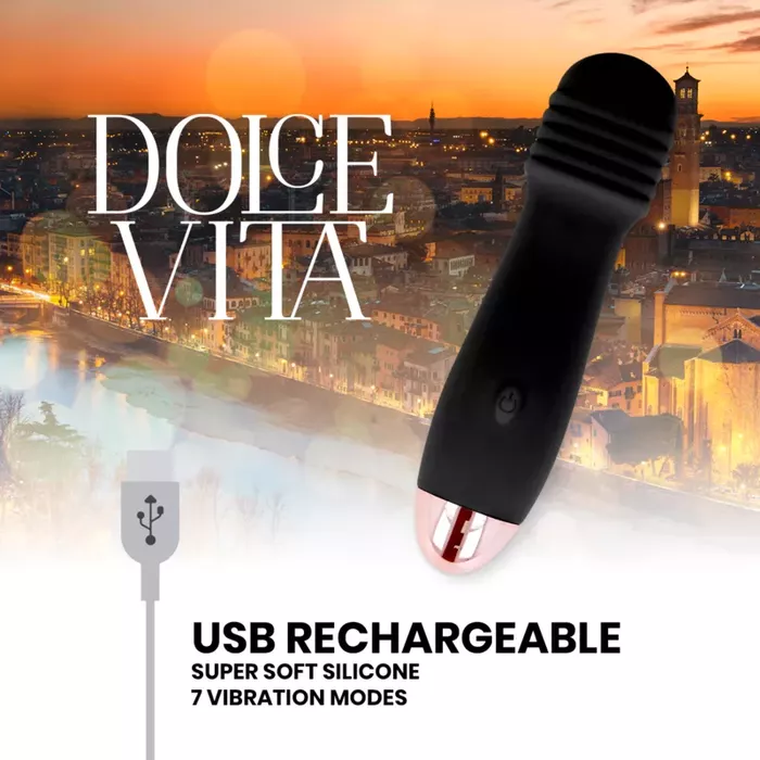 Вибратор Dolce Vita D-228454 — перезаряжаемый силиконовый Photo 4