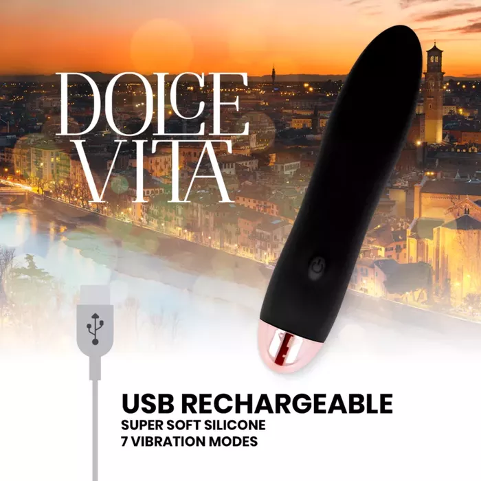 Перезаряжаемый вибратор Dolce Vita Four Black Photo 4