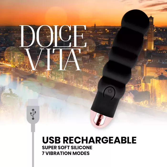 Вибратор dolce vita Six — перезаряжаемый силиконовый Photo 4