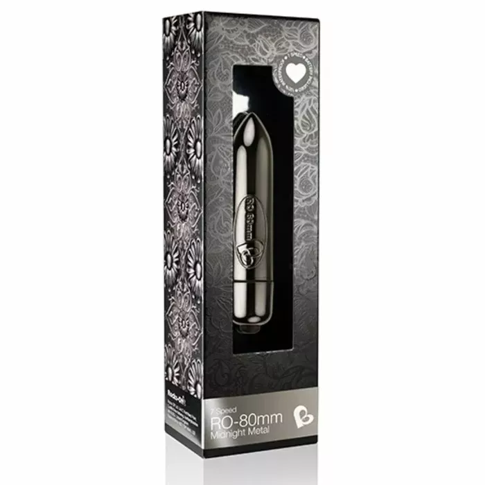 Vibrating bullet Rocks Off RO-80mm Midnight Metal Photo 6