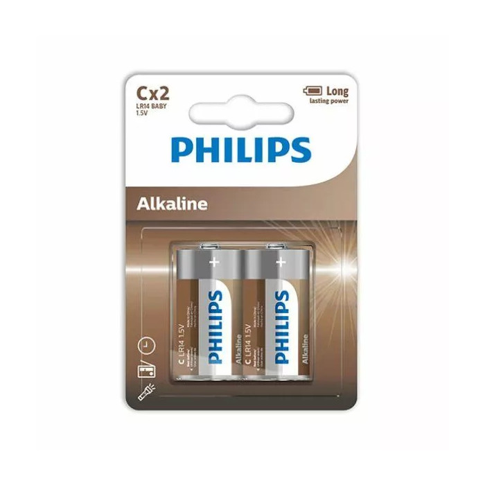 PHILIPS ALKALINE BATTERIES C LR14 Photo 1