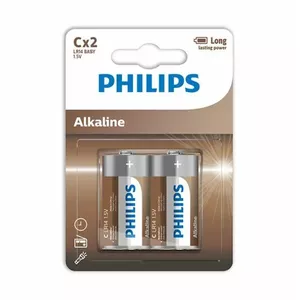 PHILIPS ALKALINE BATTERIES C LR14 BLISTER*2