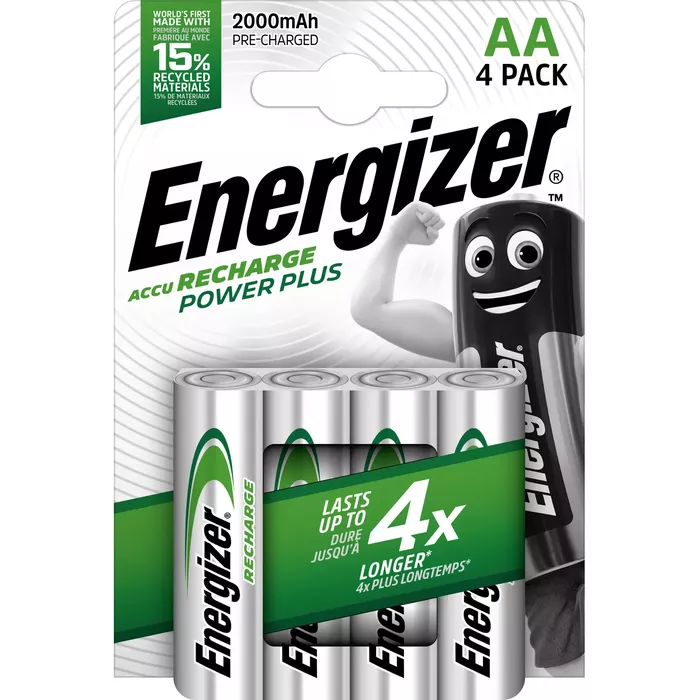 Energizer Accu Recharge Power Plus 2000 AA BP4 535-417012-00 Photo 1
