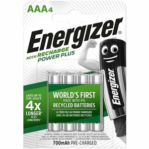 Energizer Accu Recharge Power Plus 700 AAA BP4 uzlādējama niķeļa-metāla hidrīda (NiMH) baterija