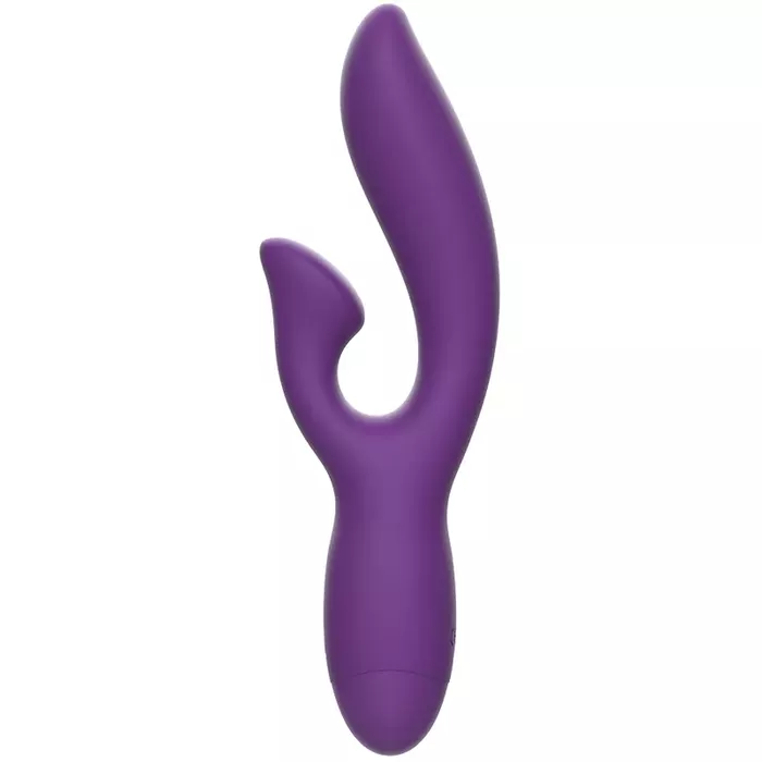 Rabbit vibrators Rewolution elastīgs — violets, 100% silikons Photo 4