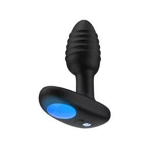 Butt plug Kiiroo Lumen, black silicon, 3.3 cm diameter, 101 mm length