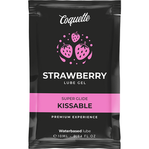 COQUETTE WATERBASED KISSABLE STRAWBERRY LUBE GEL 10 ML