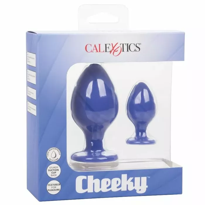 Анальная пробка CalExotics Cheeky Buttplug Purple Photo 10
