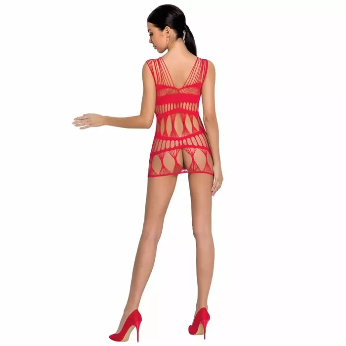 PASSION Woman BS089 bodystocking — red, one size Photo 2