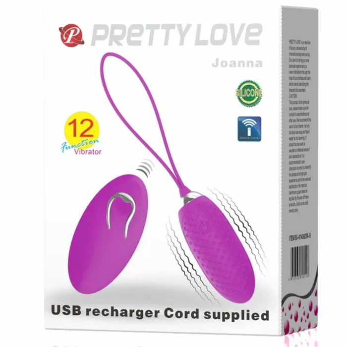 Vibrating egg SMART Joanna — 12 modes, silicone Photo 8