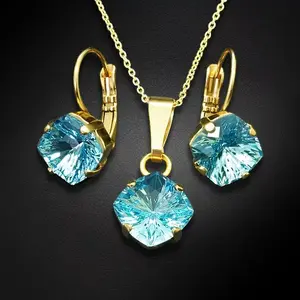 Komplekts "Mistika (Aquamarine)" ar Swarovski™ kristāliem