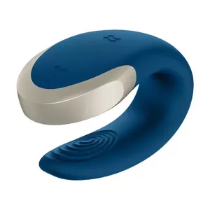 Couple vibrator Satisfyer Double Love Ambidextrous Blue Grey