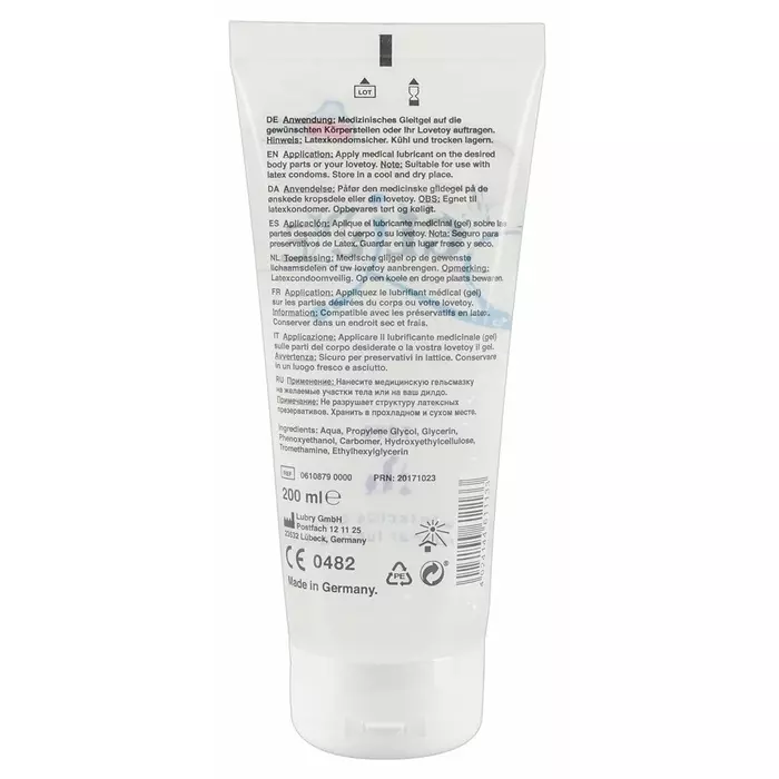 Водная смазка-гель just glide Toy Lube 200 мл Photo 2