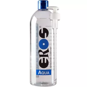 Personal lubricant Eros Aqua 1 l bottle — water-based, neutral aroma, 1000 ml