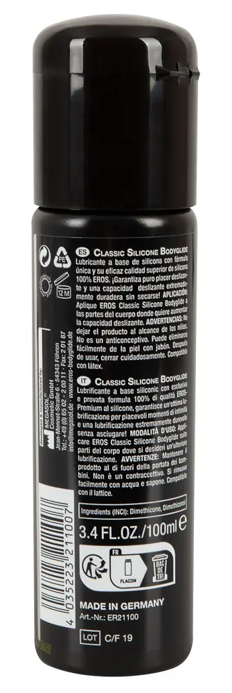 Eros Silicone Bodyglide 250 мл силиконовый лубрикант Photo 4
