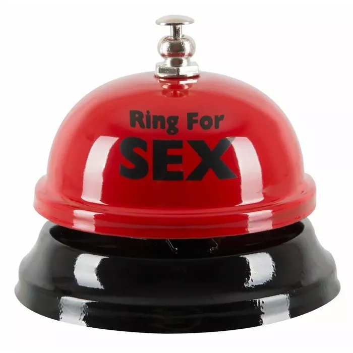Metāla gredzens zvana — 'Ring for Sex', sarkans Photo 2