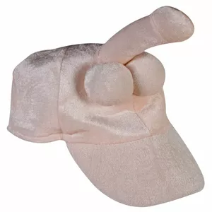 Peniša cepure 100% poliesters ādas krāsā — plīša galvassega ar izteiktu penis un sēkliniekus
