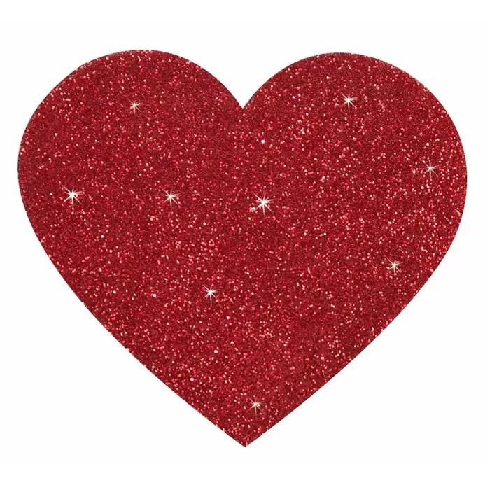 Nipple stickers Heart — red paper/PET, 5.2×4.9 cm Photo 4