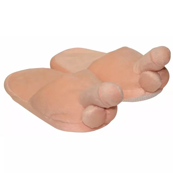 Slippers "Penis" novelty polyester skin color Photo 2