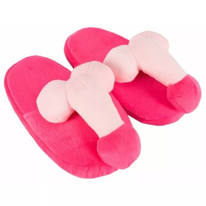 Novelty adult slippers — polyester/polypropylene, pink, size 37–40 Photo 2