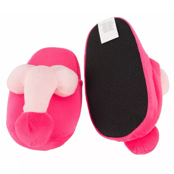 Novelty adult slippers — polyester/polypropylene, pink, size 37–40 Photo 4