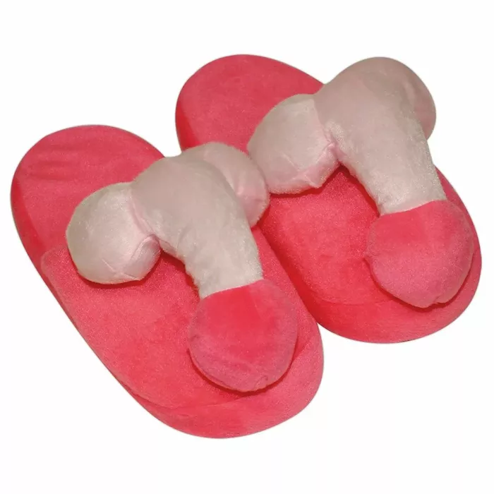 Novelty adult slippers — polyester/polypropylene, pink, size 37–40 Photo 6