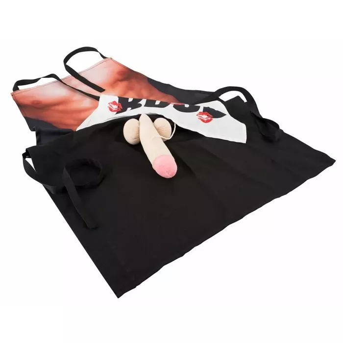 CHEFCOCK polyester kitchen apron — skin-coloured Photo 2