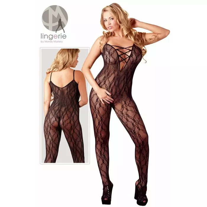 Catsuit mandy mystery 2XL/3XL — melns, 100% poliamīds Photo 7