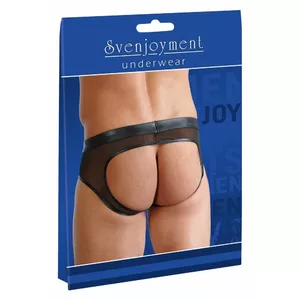 Мужские бесшовные брифы Bottomless S, Svenjoyment — размер S, чёрные, 90% полиамид 10% эластан