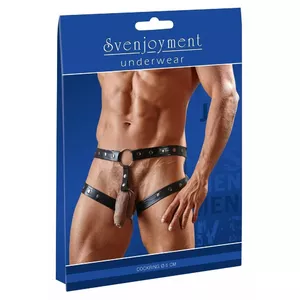 Vīriešu josta Svenjoyment Men´s Belt M-L, izmērs M/L, melna, 92% poliesters 8% elastāns