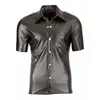 Svenjoyment men's imitation leather shirt M Photo 3