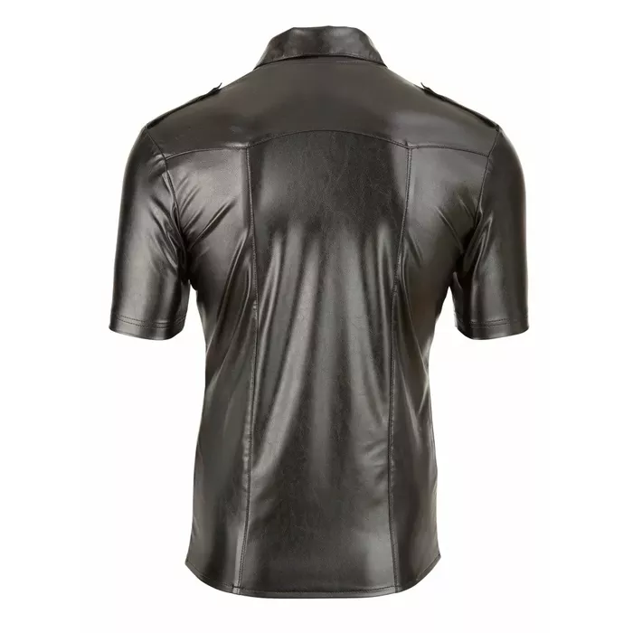 Men's imitation leather shirt Svenjoyment L Photo 5