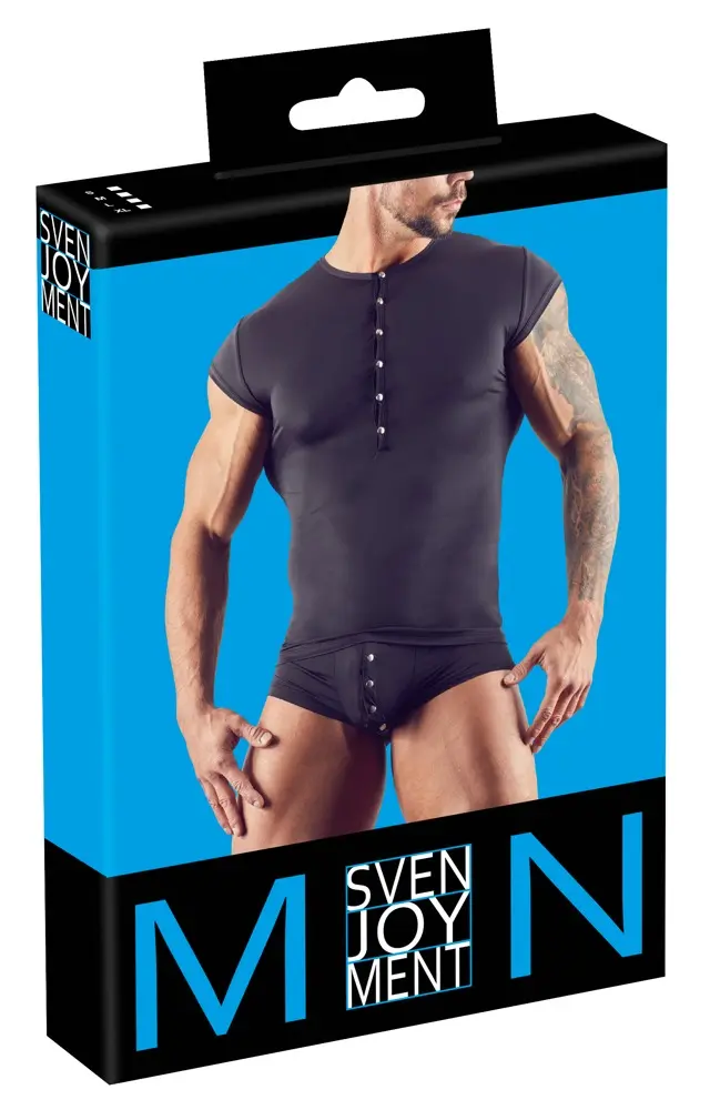 Vīriešu krekls Svenjoyment L, melns Photo 7
