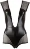 Боди Cottelli Collection M — чёрное, глубокий вырез, молния Photo 13