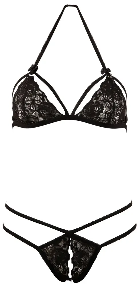 Комплект Cottelli Collection Lace Set чёрный M Photo 15