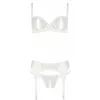Lingerie BH Set White 85C abierta fina Photo 5