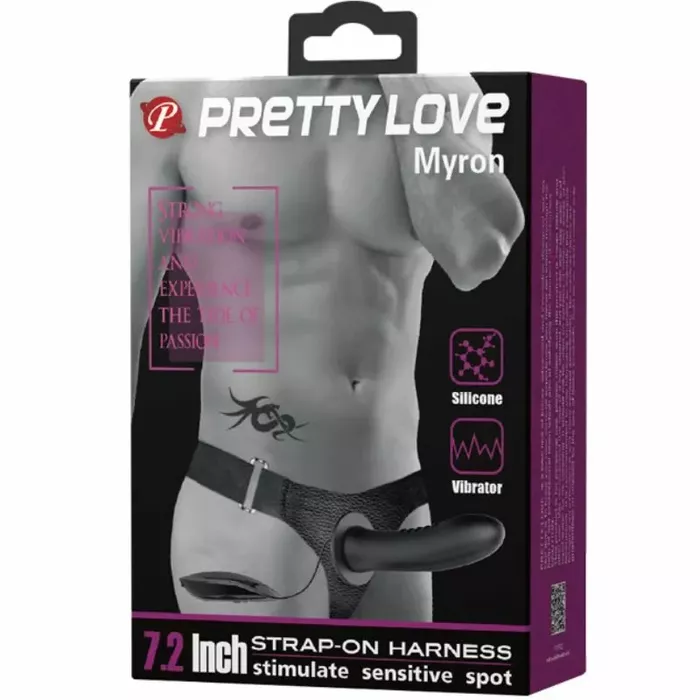 Strap-on Pretty Male Myron with hollow silicone dildo Photo 7
