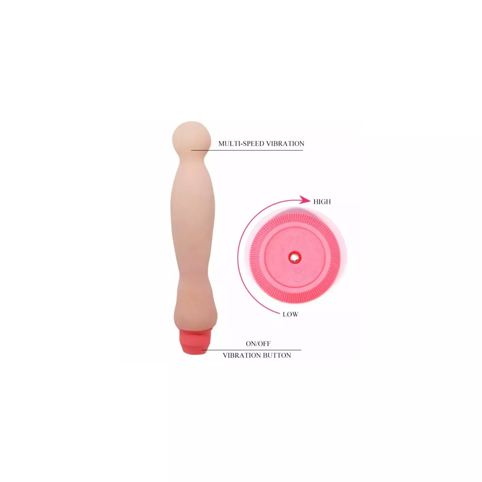 Vibrator BAILE FLEXI VIBE SENSUAL SPINE Photo 6